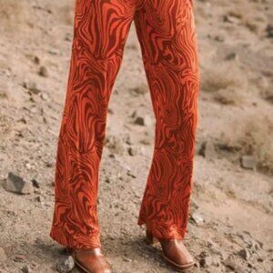 Paloma wool Claudia terracotta swirl pants